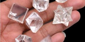 Crystal Quartz Seven Chakra Stone Sacred Geometry Set