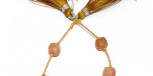 Peach Moonstone 8mm 5 Box Bead Gemstone Bead Strands