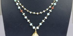 Peruvian Opal Bead Chain Necklace