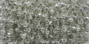 Silver Pyrite Gemstone Beaded Chain