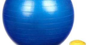 GYM BALL 75 CM WITH FOOT PUMP