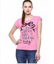 100% cotton Girls Basic Printed T shirts