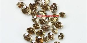 Blue Color Rose Cut Round Shape Polished Diamond