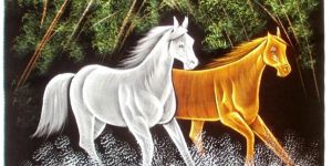 Batik Velvet Indian Handicrafts Gods Wall Hanging