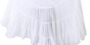 Cotton White Persian Style Skirt