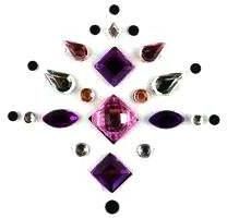 Face Jewels 002 Light Pink Purple