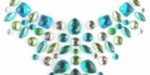 Neck Jewels 002 Turquoise Limegreen