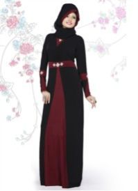 Black Colored Lycra Abaya for Muslim Girl