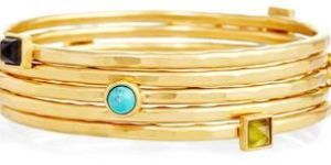 ,Vezoora Five Attached Bangles with Multi Stone
