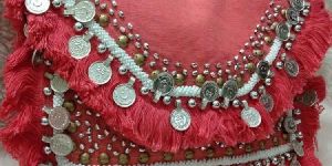 Beaded Jute Clutch Purse