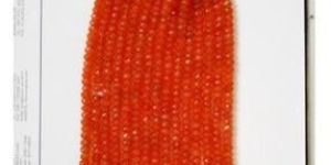 Stone Beads Carnelian Roundel Faceted