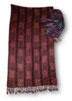 100% viscose yarn dyed shawl