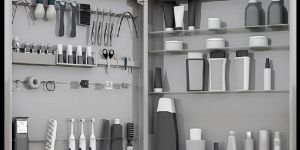 Family Mirror Bathroom Cabinet and Organizer (Large)