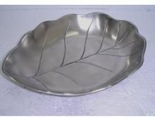 Aluminum Shiny Polish Leaf Dishes for Dining Table