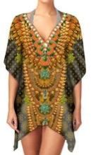 Digital Print Silk Kaftan