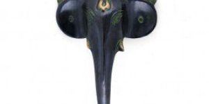 Collectible Ganesha Face Design Brass Spiritual Door Handle