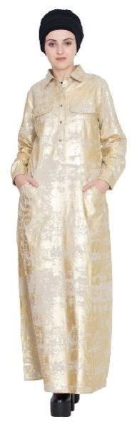 Womens Abaya Gold Color Modest