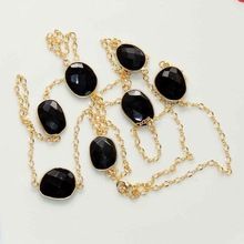 Bezel Gold Vermil Necklace