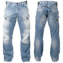 Mens Denim Cargo Jeans