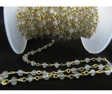 Green Amethyst Rosary Bead Chain