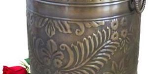 Brass Embossed Garden Planter