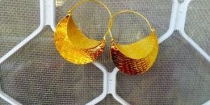 Fulani Boat Texture Earring