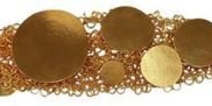 Geometric Design Gold Plated Women Bracelet