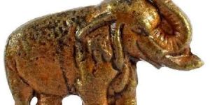 BROWN ELEPHANT METAL KNOB