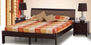 King Size Double Bed And Trunk Storage End Table