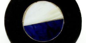 RESIN HANDCRAFTED BLACK & PEARL DESIGNED KNOB