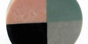 RESIN & WOOD MIX HANDCRAFTED MULTICOLOR FLAT KNOB