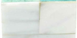 RESIN & WOOD MIX HANDCRAFTED PEARL & SKY BLUE DESIGNED KNOB