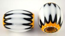 Custom Made Chevron Glass Beads