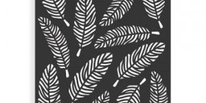 Stencil Feather Design