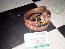 Beaded Leather Belts