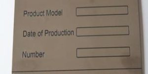 Stainless Steel Etched & Painted Name Plates