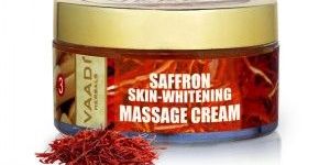 Saffron Skin-Whitening Massage Cream Basil Oil and Shea Butter