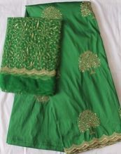 Raw Silk George Lace Fabric