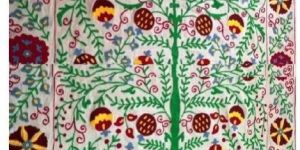 Embroidery Bedcover Tree of Life Tapestry Blanket Ethnic Bed Cover