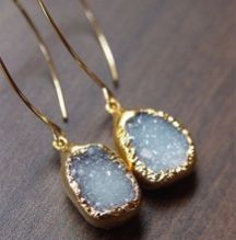 AGATE SLICE PEDANT GOLD PLATED