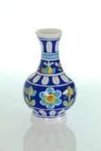 Blue Pottery Pot Vase Pot Home Decor Gift Rich Art And Craft