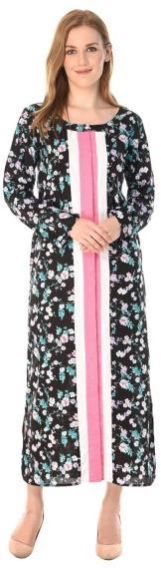 Floral Printed Nightwear Maxi for Women