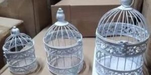 Bird cage sets in metal- round set