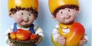 Bonsai Decoration Mini Fruit Boys with Apple