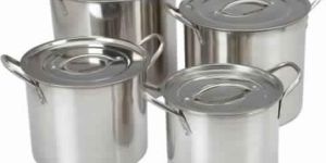 Four Pcs Stock Pots Set with Flat Lid
