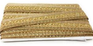 Cream Ethnic Saree Border