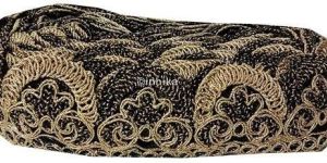 Trim Net Silver Gold Black Embroidery Lace Saree Border