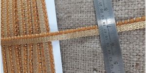 Ochre Gold Ball Fringe Trim
