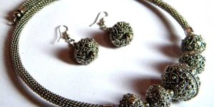 Antique Silver Necklace Set