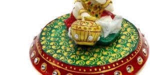Beautiful Round Chowki with Laddu Gopal